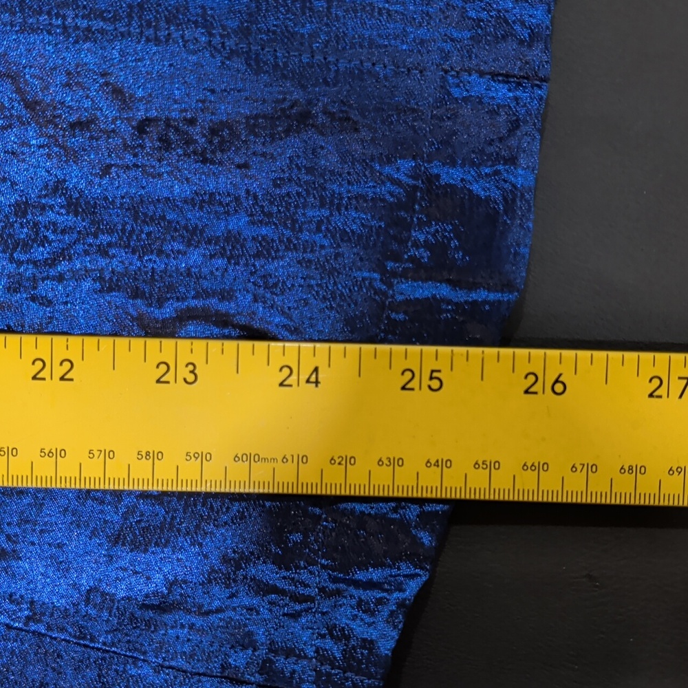 Shiny Blue Button-Up Jacket 14 - Picture 10 of 10